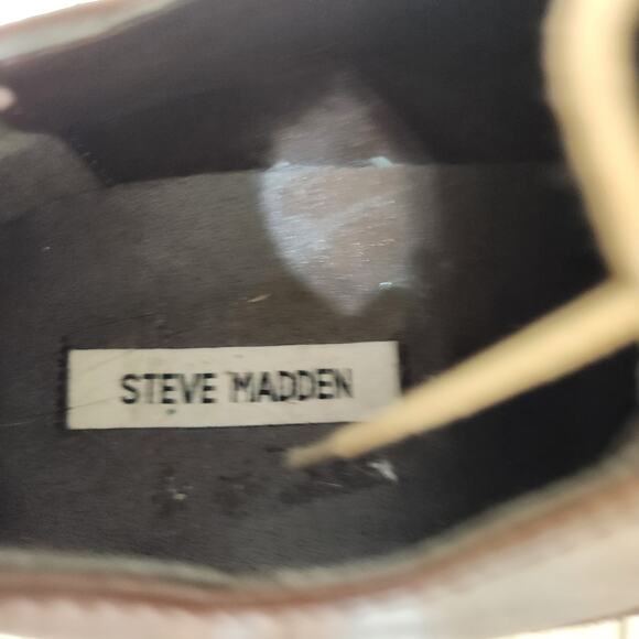 Steve Madden P-Ender Brown Leather Upper Oxford Dress Shoes Men's 13 - Picture 7 of 10